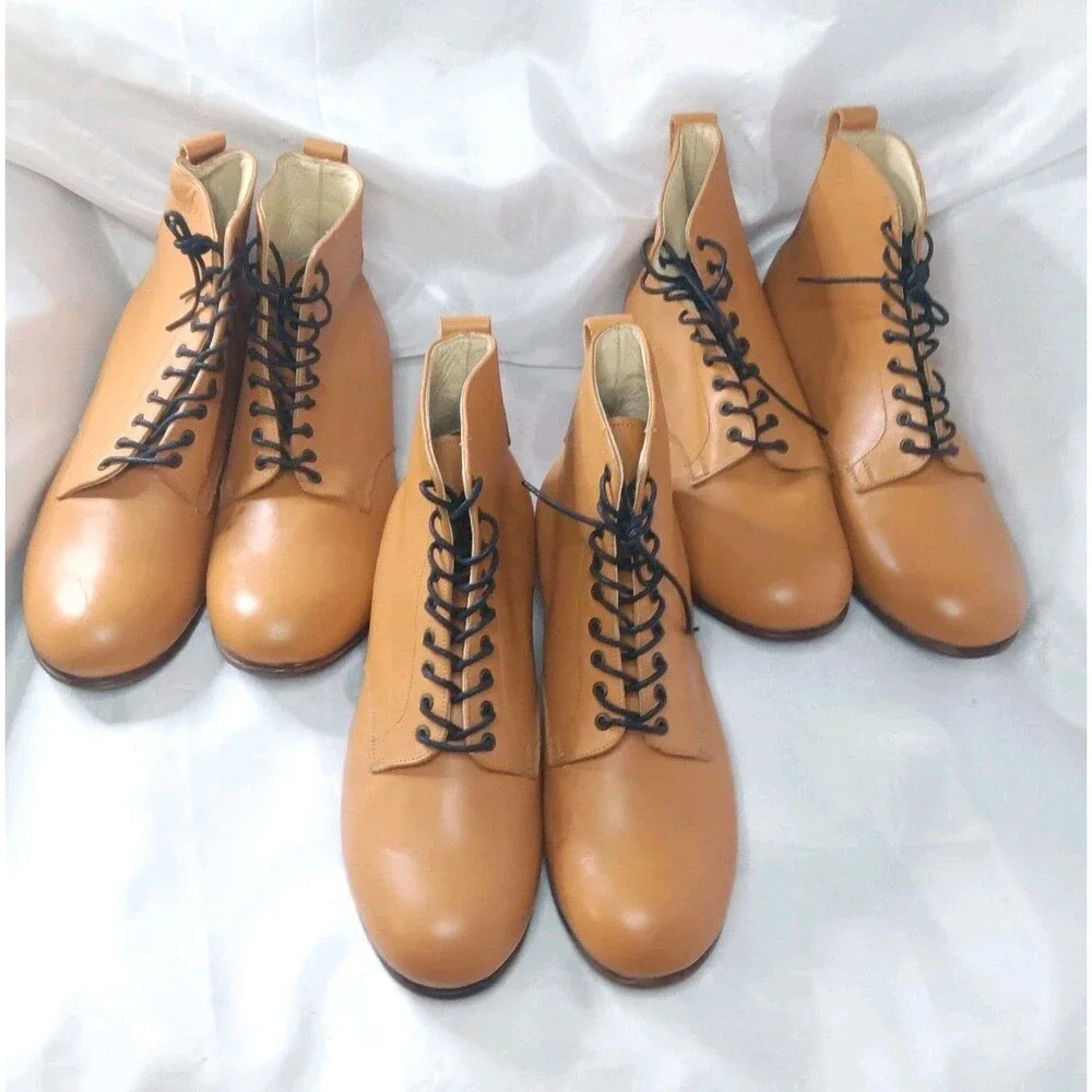Javier Handmade  Men's Boots Lot Of 3 Sizes 8 & 9 British Tan